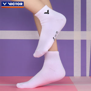 Victor Womens Mid-Calf Sports Socks Thickened Towel Bottom Sweat Absorbent Breathable SK245 Victory Badminton Socks