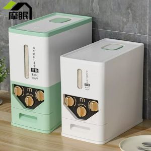 MOMIAN | Hộp Đựng Gạo Gia Dụng Nắp Kín Chống Côn Trùng Chống Ẩm Lấy Tự Động Theo Khẩu Phần Đạt Tiêu Chuẩn Thực Phẩm
