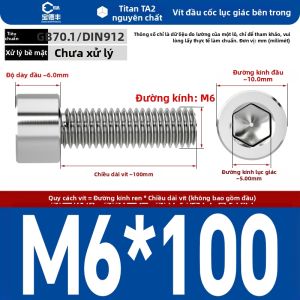 BAODEFENG | Vít Đầu Lục Giác Socket Thép Titanium Sạch 912 DIN