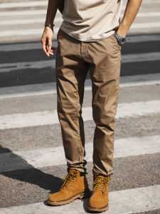 LUPAN | Quần Tây Dáng Slim-Fit Màu Khaki Nhanh Khô Co Giãn
