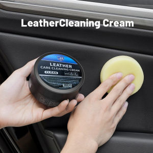 Car Leather Cleaning Cream Car Leather Seat Maintenance Care Oil Multifunctional Interior Polishing Stain Care Cream also for Leather Shoe Bag Sofa