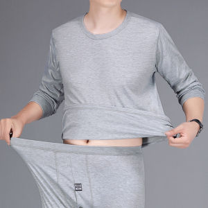 Autumn Suit Mens Thermal Underwear Set Autumn and Winter Underwear Loose Thin Inner Wearing Set