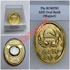 Lencana Pin Korpri ASN Oval Loind Original Magnet