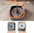 LIKHA 360° Spin Separation Mop Self Wash Spin Mop with Bucket Sewage Separation Mop High Quality Microfiber Cloth Magic Ｍop Set. 