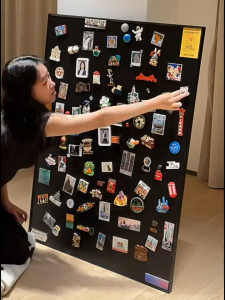 Refrigerator Stickers Display Board Magnetic Blackboard Sticker Display Cosmetic Board Stickers