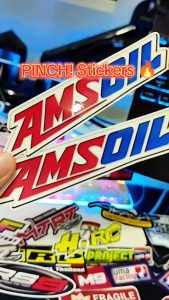 Pinch Motorcycle Sticker - Amsoil 4pcs Decorative Sticker