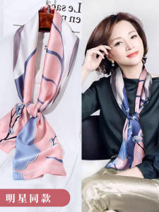 Slim Neck Protecting Scarf For Women Long Narrow Style