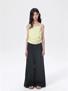 LOVESASAKIDS | Handmade Pearl and Shell Pendant Breathable Light Green Shirt
