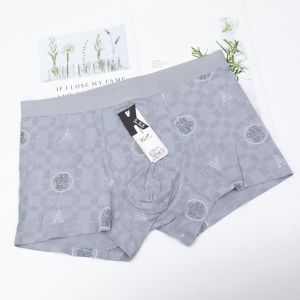 Kaduf Mens Modal Breathable Boxer Shorts mid Waist Seamless Comfortable Loose Fit Youth Fashionable Flat Angle Underwear