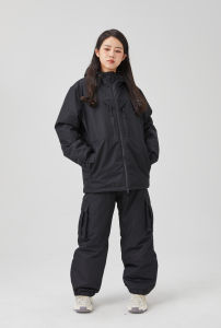 Adult Snowsuit Set Thickened Waterproof Loose Large Size for Men Women Children Skiing Clothes Separate Jacket And Pants