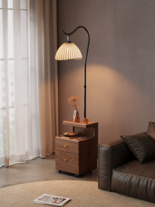 DONGMU | Versatile Side Table with Lamp and Storage Function