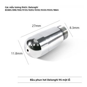 Đầu Tạo Bọt Sữa Vòi Phun Hơi Nước Máy Pha Cà Phê Delonghi Dành Cho EC885/890/9155/9255/9355/9665/9865