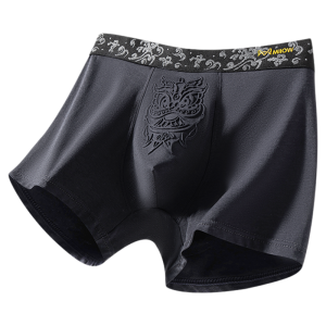 miiow | Mens Modal Cotton Underwear Breathable Boxer Shorts Antibacterial Comfortable Mid Waist Briefs For Teenagers And Young Adults