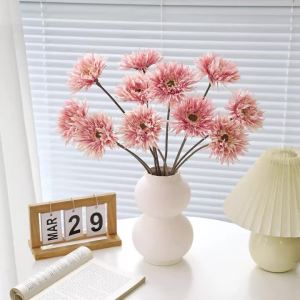 Artificial European-Style Gerbera Flowers Bridal Bouquet Wedding Holiday Event Party Decora Home Room Table DIY Decorative Gifts