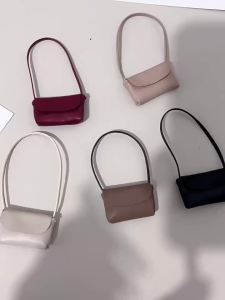 ZTOYL | 1Pcs Dollhouse Decoration Pretend Play Toy 15-17cm Doll Handbag Lady Leather Bag PU Leather Purse Accessories