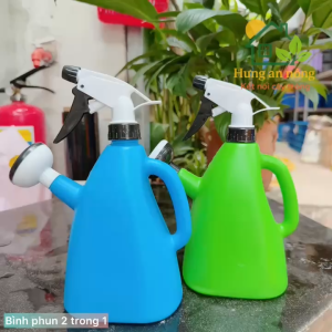 BP2T1 -Bình tưới cây 2 trong 1 phun sương & vòi hoa sen nhựa cao cấp 900ml nhiều màu