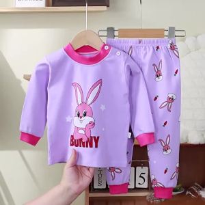 😘เซ็ตชุดนอนแขนยาวกางเกงขายาวลายการ์ตูน ผ้าฝ้าย-yoga150