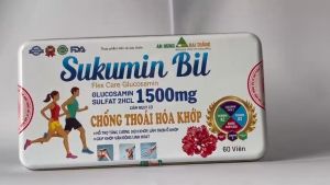 Sukumin Bil Glucosamin 1500mg Giảm Nguy Cơ Chống Thoái Hoá Khớp Giúp Khớp Vận Động Linh Hoạt Hộp 60 Viên