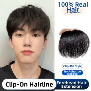 Weiwei | Hairline Concealer Real Hair Clip-in Mens Forehead Patch