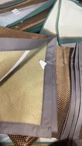 Bộ chiếu vỏ gối lụa điều hòa siêu mát mẽ chiếu vỏ gối lụa đan mây cho nệm size 1m8 x 2m tấm thảm lụa lót giường mùa hè chiếu mây chiếu lụa 2 mặt