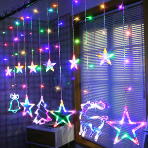 Abenkle 2024 Solar String Lights: Moon Star Fairy Lights for Garden Holiday & Wedding Party Decorations
