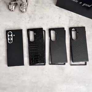 Luxury Crocodile Texture PU Leather Phone Case for Samsung Galaxy Z Fold 8 7 6 5 4 3 Business Anti-Drop Protection Cover Funda