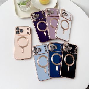 เคสแม่เหล็กสำหรับ iPhone 17 Pro Max 17 Pro Air Cover เคลือบ 6D TPU รองรับ Mag-safe ชาร์จได้ ป้องกันกล้องรอบด้าน ฟิล์มกันรอย