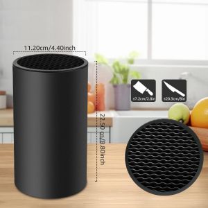 Knife Holder Multi-purpose Utensils Kitchen Cutlery Storage Cylinder Storage Box Storage Rack Shelf For Knives