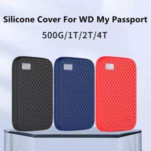 Soft Silicone Cover Protect Sleeve Skin PSSD Case for WD My Passport Portable SSD Hard Drive 500G/1T/2T/4T