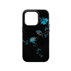 Suitable for Apple 14promax Art National Style Phone Case Iphone15pro Niche Style 15 Feilin 11 Creative 12 Pomegranate Flowers and Birds 11 New Chinese Men and Women Fancy Unique Design New Arrival