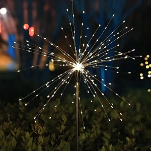LED Solar Christmas Lights Outdoor Waterproof Firework Light LED Fairy Lights For Garden Home Christmas Party Decor