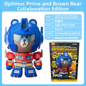 BLOKEES | Transformable Building Blocks Mega Optimus Prime Brown Bear Collaborative Edition