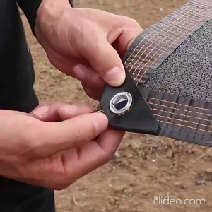 8Pin 95% Anti-UV Sun Shade Net Awning Roof Outdoor Car Cover Netting Balcony Shade Jaring Hitam Pelindung Matahari Kebun