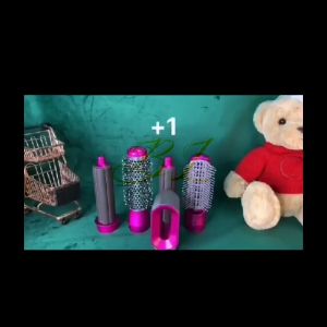 JOL-FASHION 5 in 1 Hair Dryer Comb Hot Air Brush Hair Straightener Curler Woman Hair Styling Tool