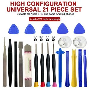 21 in 1 Mobile Phone Repair Tools Kit Spudger Pry Opening Tool Screwdriver Set For iPhone X XR 11 12 12 Minni 13 Hand Tools Set