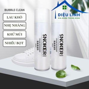 Chai vệ sinh giày - Chai xịt tạo bọt vệ sinh giày Snoker cao cấp - Chai tẩy trắng giày tẩy sạch mọi vết bẩn Tramanhshop