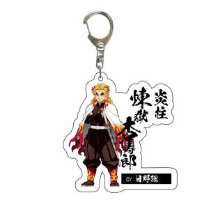 Bandai | for Demon Slayer Anime Peripheral Kamado Tanjirou Nezuko Hashibira Inosuke Agatsuma Zenitsu Acrylic KeyChain Decoration Pendant