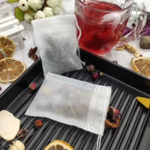 100pcs Drawstring Tea Bags Empty Herb Filter Bag Disposable Non-Woven Fabric