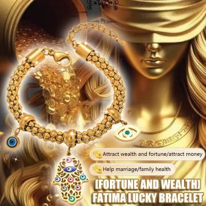 [Wealth Fortune Protection Code] Fatima Lucky Bracelet Feng Shui Lucky Charm 2025 Money Magnet Lucky Charm Accessory