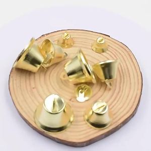 10/20Pcs 35/38/45/50mm Gold Small Jingle Bells Hangable Metal Bell Wedding Christmas Decoration DIY Crafts Materials