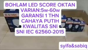 LAMPU LED CAPSULE GARANSI 5W 10W 15W 20W 30W 40W 50W 60 Watt SCORE OKTAN