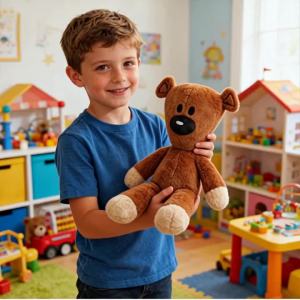 27cm Fun Mr Bean Teddy Bear Plush Toy Stuffed Animals Cute Coffee Bear Baby Stuffed Doll Mini Pillow Decor Soft Children Birthda