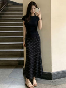 LIRUSHAN | Slimming Polka Dot Summer Dress Set