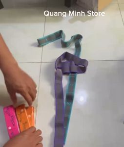 [Y3A]Dây đai elastic band hổ trợ tập luyện yogamở vai uốn dẻo 8 đoạn