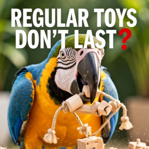 Bird Toy | Parrot Toy - Parrot Natural Chew  Bird Toy Medium Size - Cockatiel | Conure | Grey