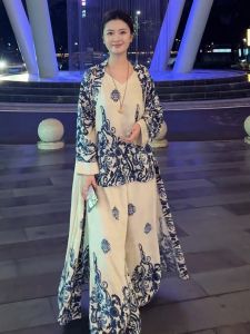 SHANGSHA | Luxury Elegant Loose Vacation Style Chinese Fashion Leisure Set