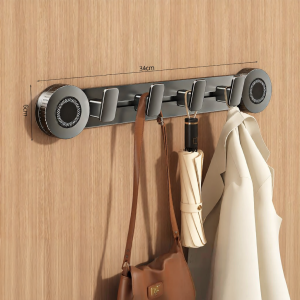 TAOSHI | Giá Treo Quần Áo Không Cần Khoan Tường Dùng Cốc Hút Chân Không