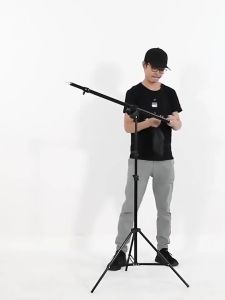 Photography Heavy Duty Light Stand Air-Cushioned Light Stand 9.19 ft / 2.8 m Aluminum Alloy Tripod Stand for Reflector Softbox Video Lights Umbrella Background
