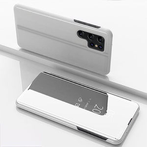Mirror Clear View Phone Case for Samsung Galaxy S26 Ultra S25 Edge S24 S23 S21 S20 FE S22 Plus + Note20 Flip Stand Cover