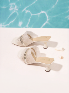 Josiny | Breathable Mesh Coarse Heel Half Slipper Sandals
